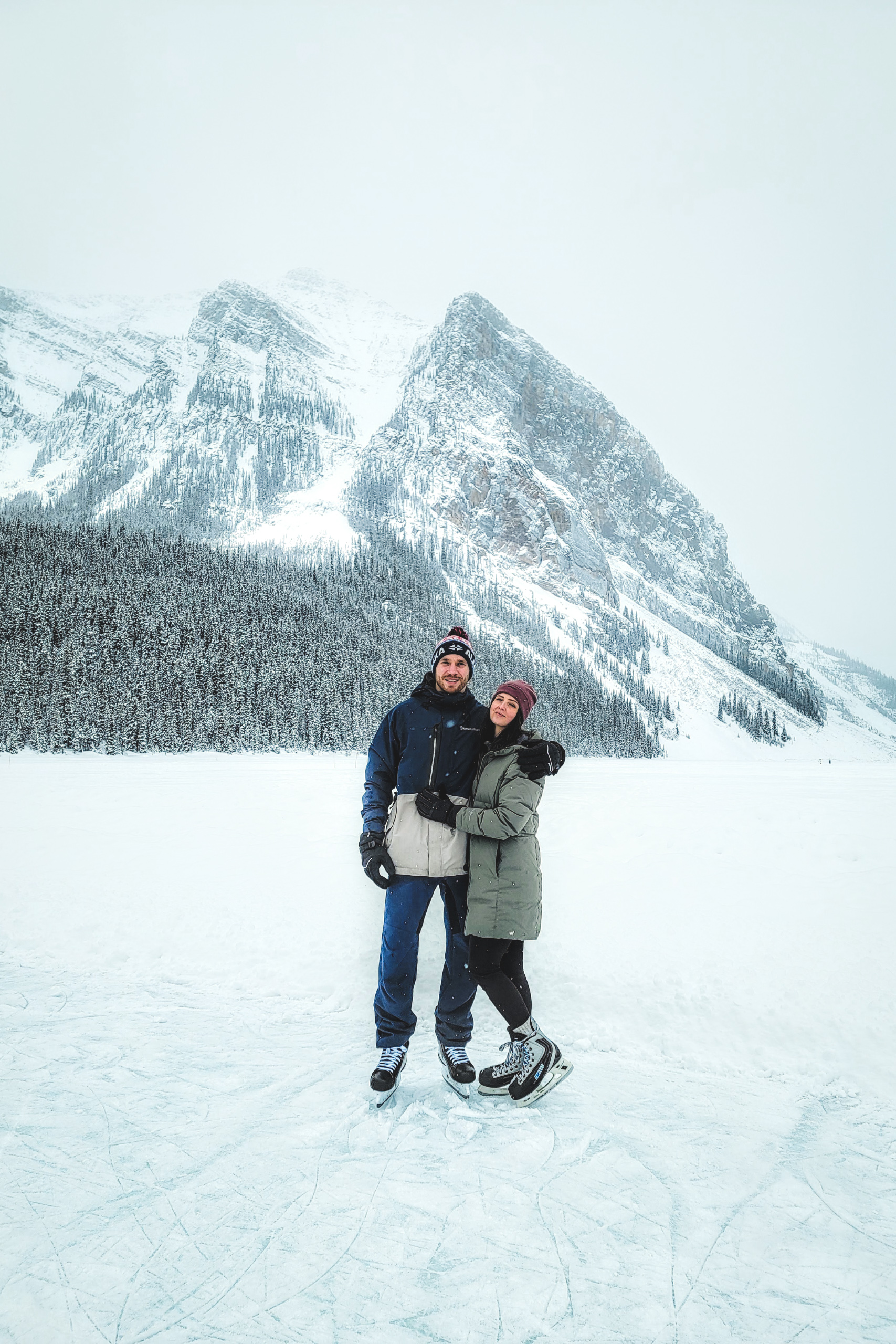 Banff in winter: Wild Ice Skating + Best time to visit Banff