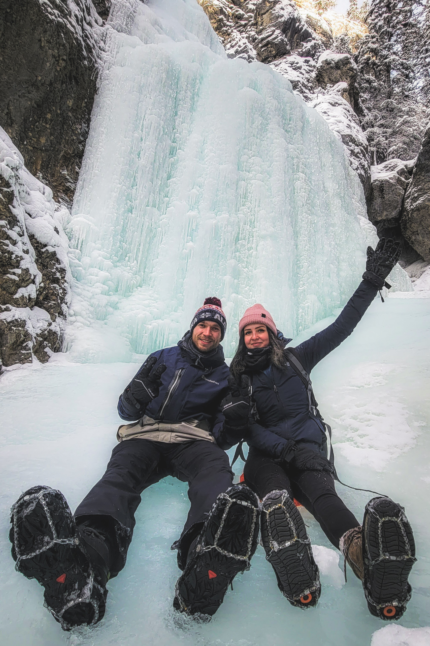 Frozen Waterfalls + Banff in February