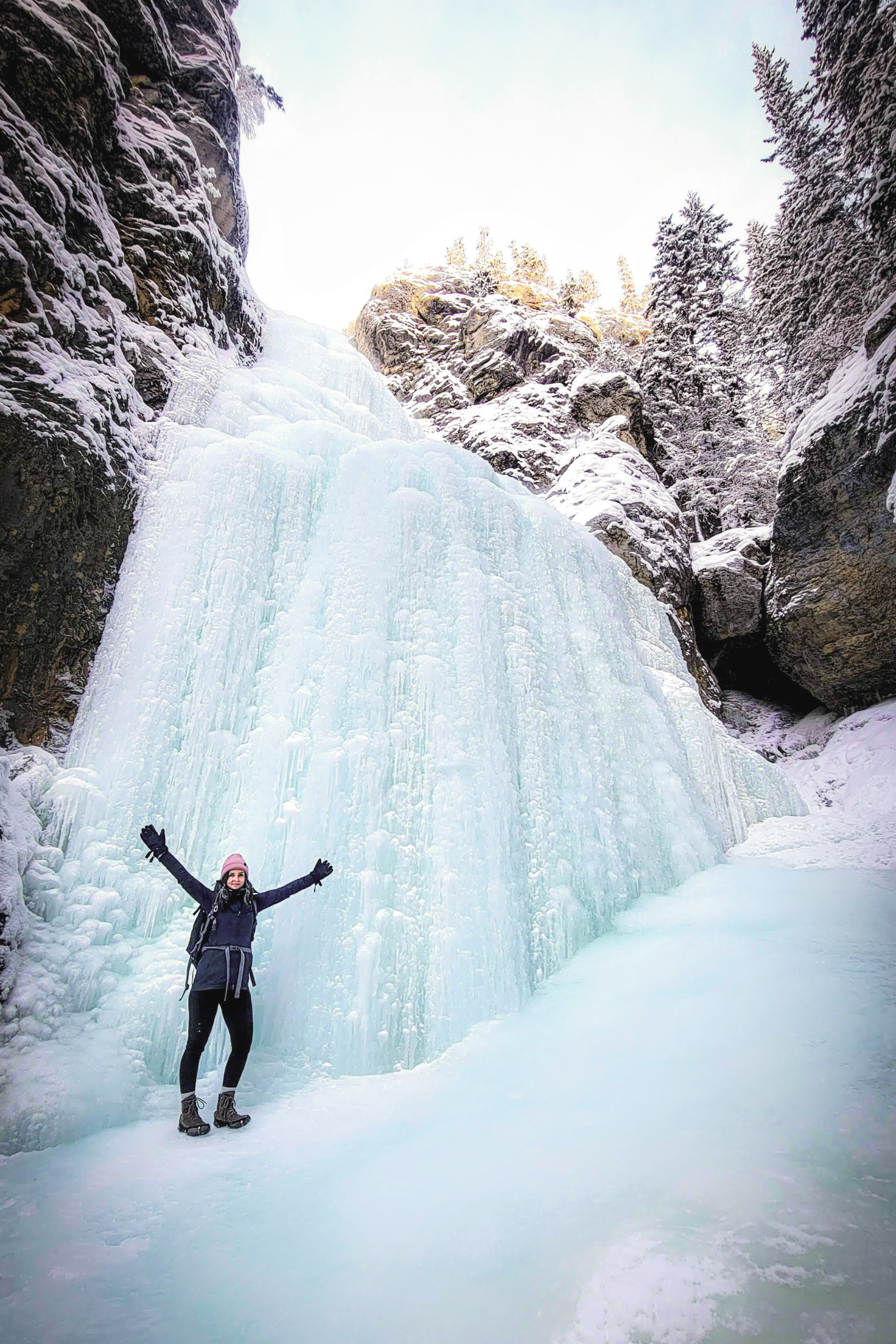 Banff in February - Frozen waterfalls