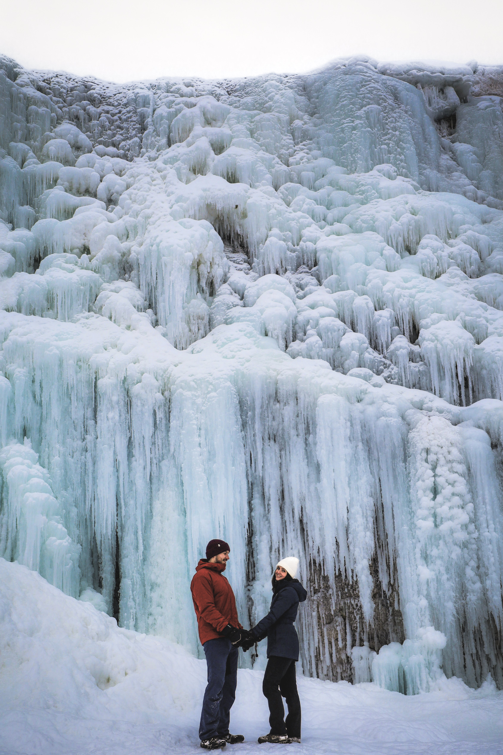 Banff in winter: Frozen waterfalls