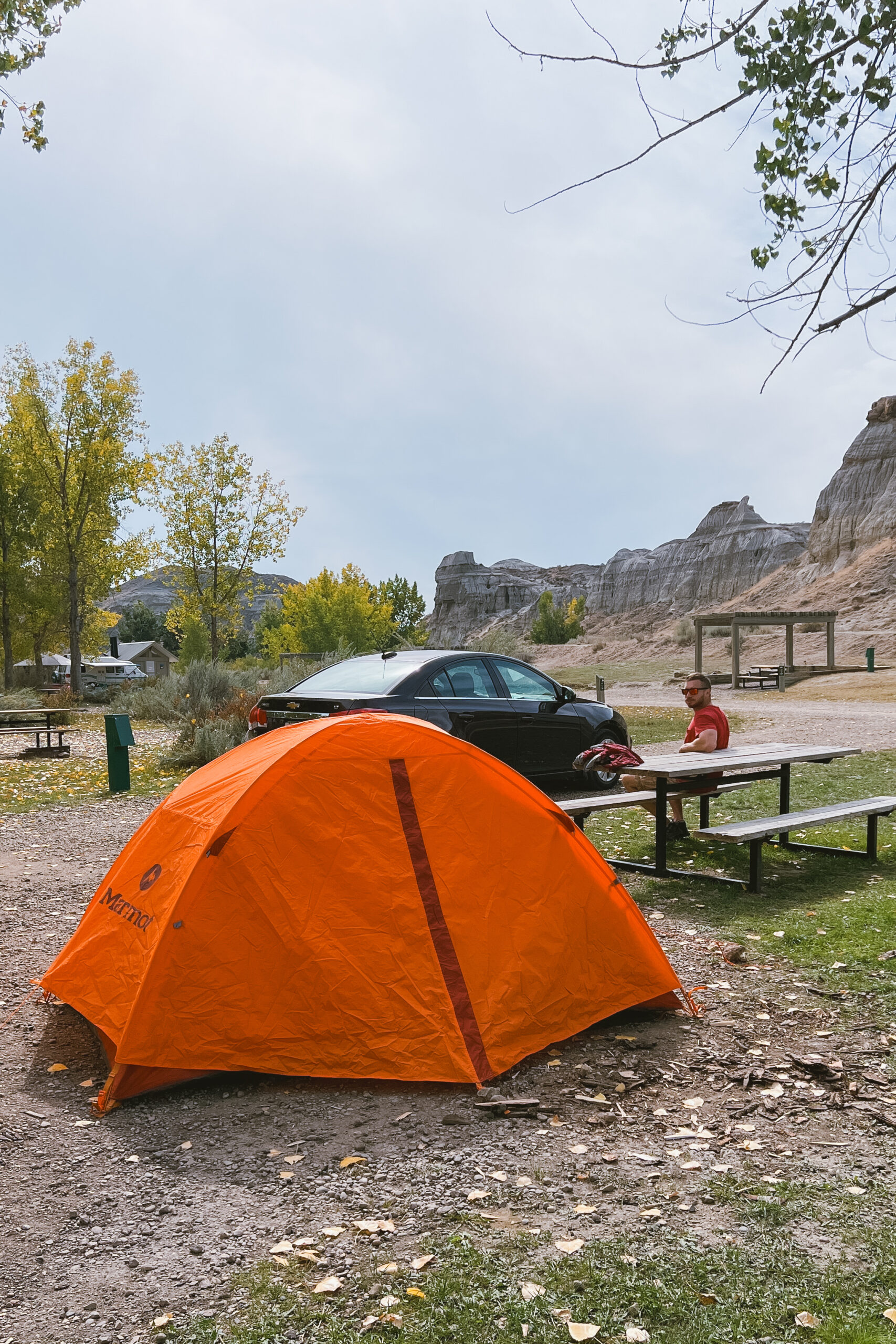 Camping at Dinosaur Provincial Park