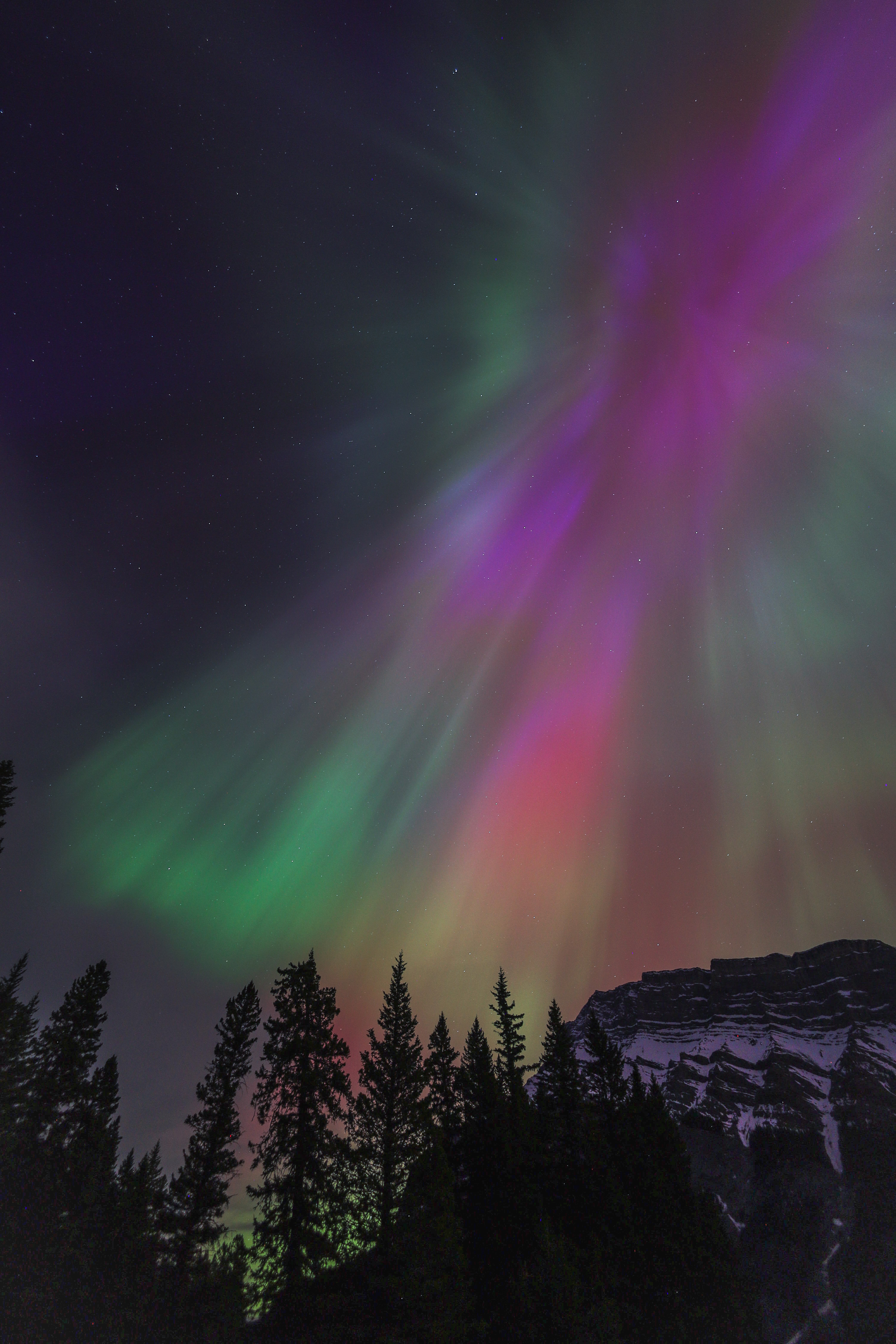 Northern lights in Banff