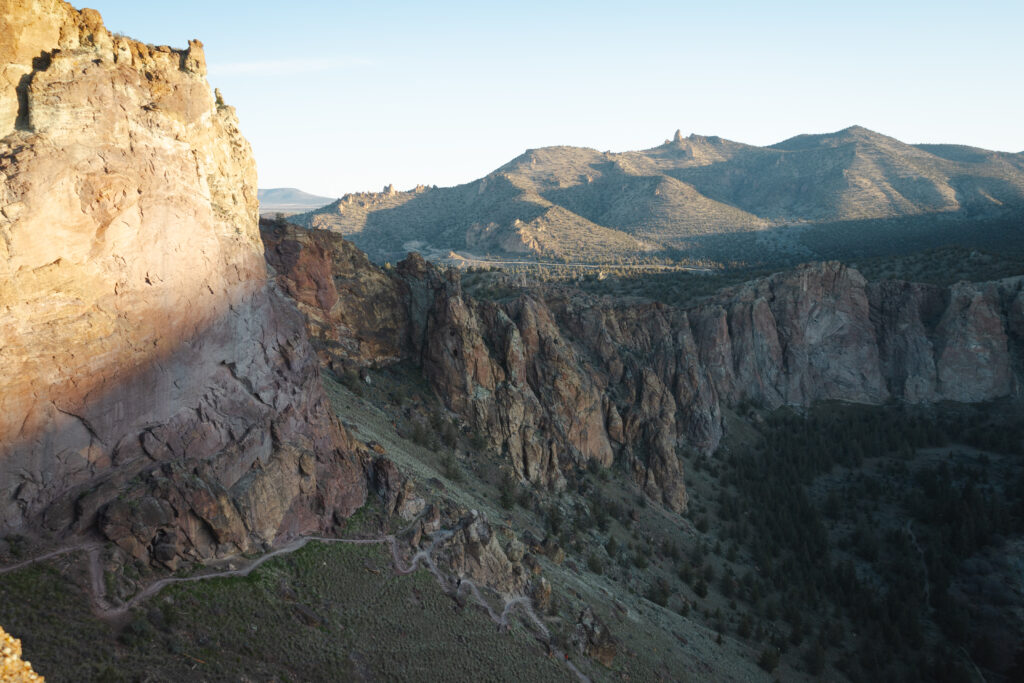 Misery Ridge trail switchbacks